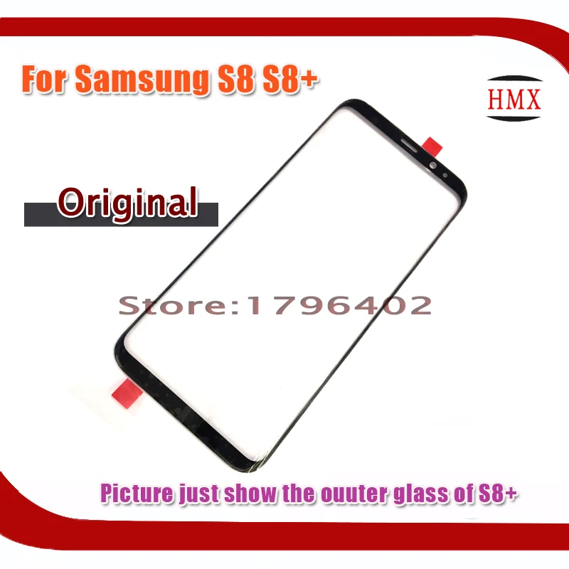 Оригинальная передняя Экран Стекло внешний объектив для Samsung Galaxy S8 S9 G9600 G950 G950F S8plus