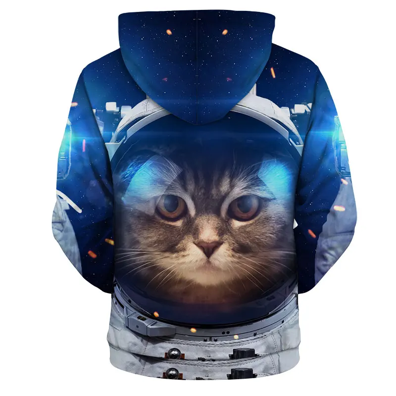 

YOUTHUP Male 3d Hoodies Dog & Cat 3D Print Hooded Hoodies Men Funny Sweatshirts Men Cool Aniaml 3d Pullover Plus Size Tracksuits