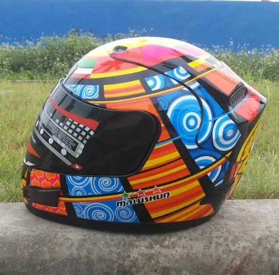 Новый Marushin 46 # мотоциклетный шлем для соревнований полный мужчин Motociclistas Capacete Dot