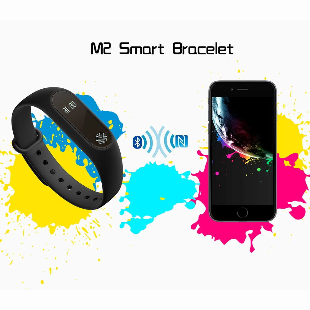 M2 Bluetooth Сенсорный фитнес монитор сердечного ритма сна бег Шагомер Спорт на открытом воздухе умный водонепроницаемый браслет
