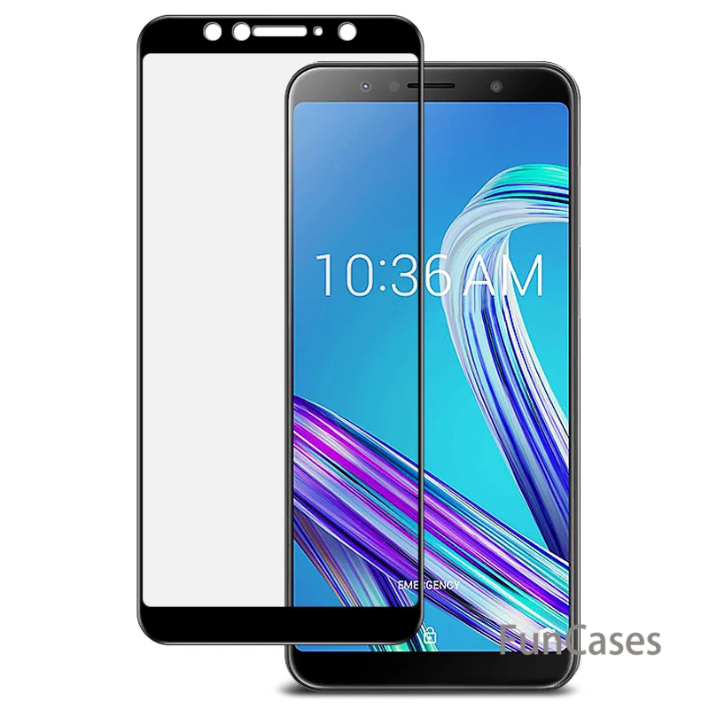 Полноэкранное покрытие из закаленного стекла для Asus Zenfone Max Pro M1 ZB602KL ZB601KL 2.5D