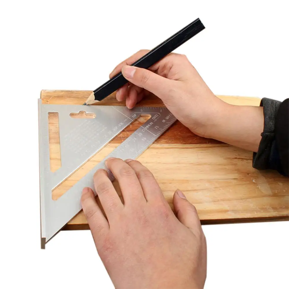 AKDSteel метрический треугольный Угол транспортир алюминиевый сплав скорость