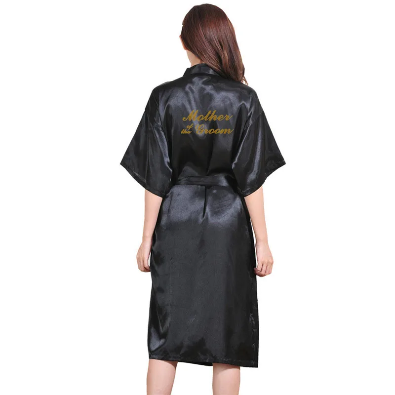 Бронзовые халаты для матери и жениха халат с длинными рукавами надписью цвета