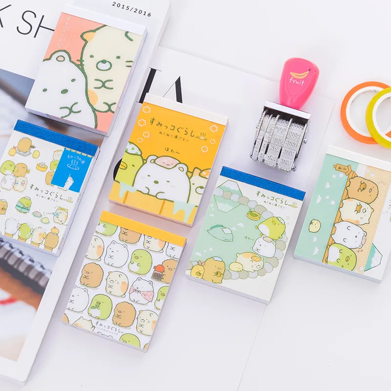 Sumikko Gurashi мультфильм Сделай Сам мягкий чехол мини блокнот дневник карманный