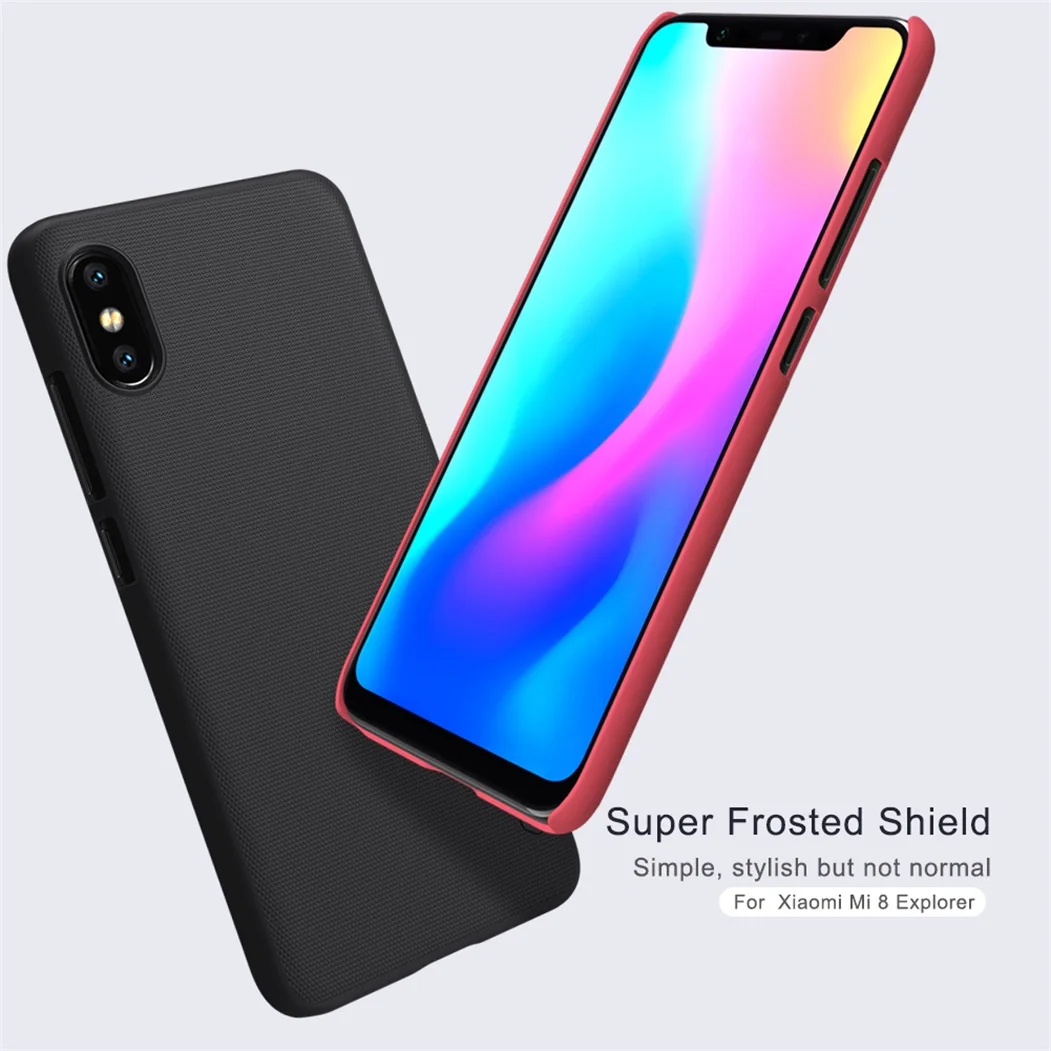 Для xiaomi mi 8 Explorer Edition чехол NILLKIN Pc жесткий чехол для xiaomi mi 8 explorer edition чехол-накладка чехол s Coque Shell