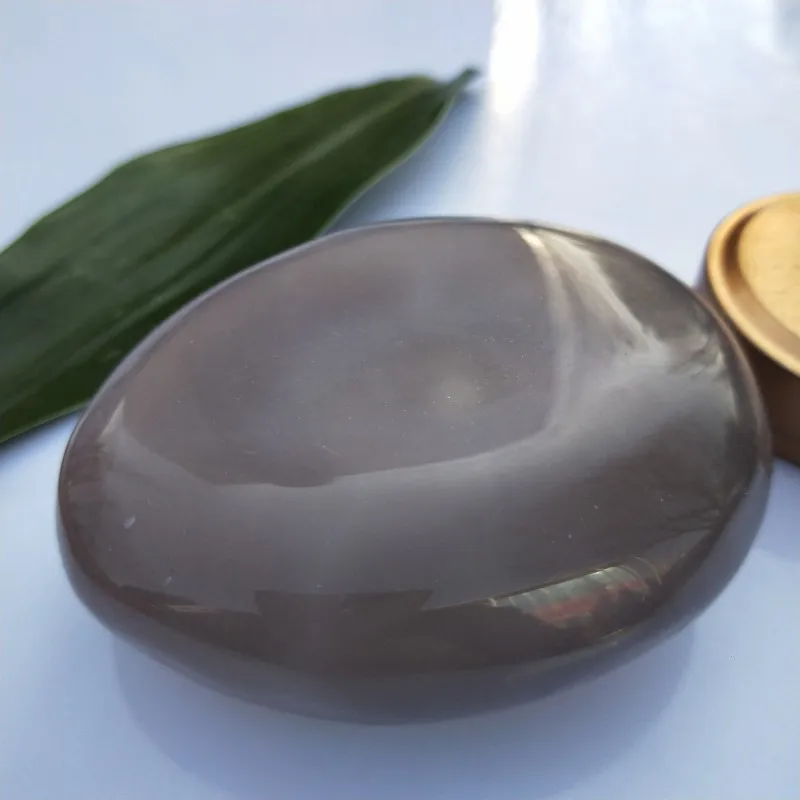 Natural Crystallization Agate Enhydro Crystal &quotLarge Water Bubble&quot palm Massage stones and minerals Healing crystals home Decor | Дом и
