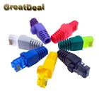 Цветной Разъем CAT5 CAT5e RJ45, модульные штекеры RJ45, сетевой кабель Ethernet, разъемы RJ45 HY1544