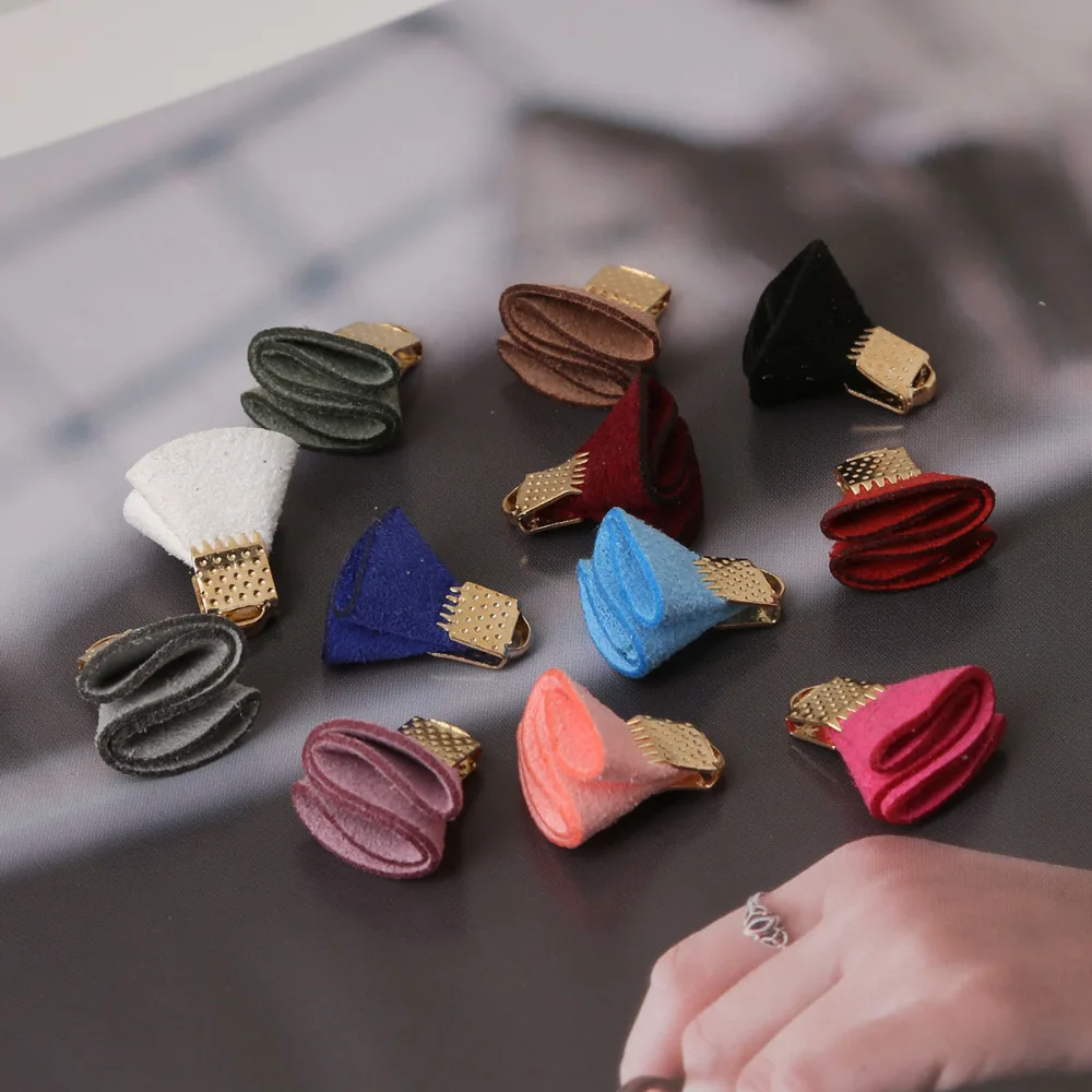 Мини-кисточки с бархатной застежкой в Корейском стиле 20 шт. 15 мм аксессуары для