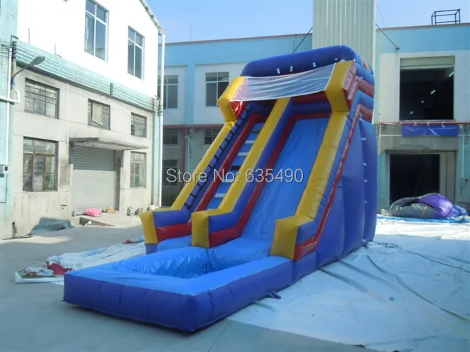 Детская надувная водная горка из ПВХ 9x4x5 м | Игрушки и хобби