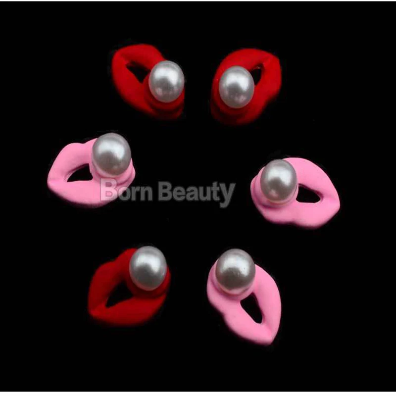 10 ярдов новые сексуальные красные и розовые губы 3d мерцающие украшения для