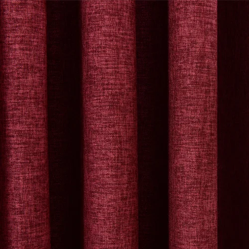 NAPEARL, 1 шт., затемненные шторы из искусственного льна, занавески на окна, высокое затенение, современные занавески для гостиной, спальни, оконные занавески - Цвет: Бургундия
