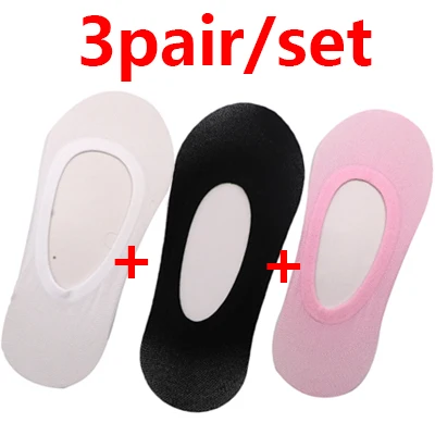3pair 1/3/4/5 пар Для женщин носки для девочек шлёпанцы для женщин женская обувь на следы женская обувь с закрытым носком, носки-невидимки, носки-башмачки в летнем стиле - Цвет: 3pair