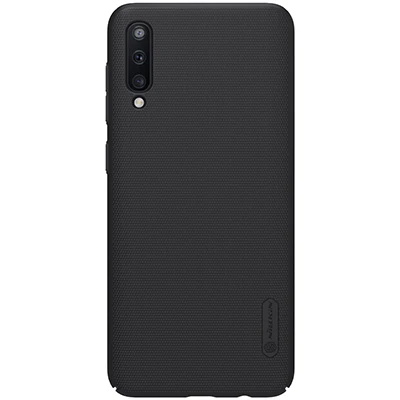 Черный Чехол для samsung Galaxy A70, матовый чехол NILLKIN, матовая задняя крышка, Подарочный держатель A10 A20 A30 A40 A50 A60 A80 A90 - Цвет: Черный