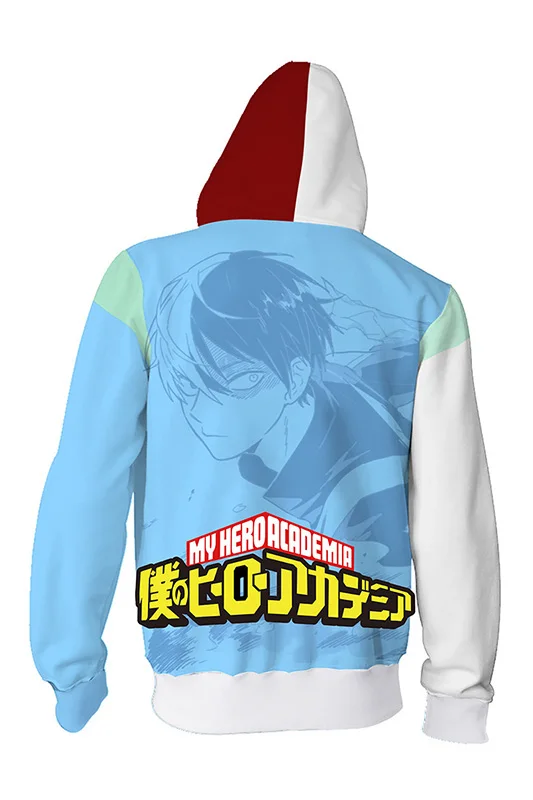 

My Hero Academia Boku no Hero Academia Hoodie Todoroki Shoto Cosplay Hoodie Sweatshirt 3D Printed Long-Sleeve Hooded Hoodies