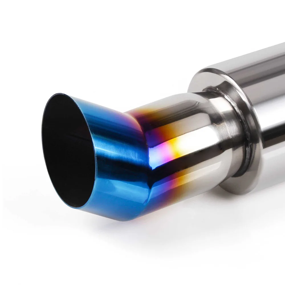 RASTP-Car Muffler Exhaust System Polished Stainless Steel Tip Silencer Inlet 5.7cm Pipe RS-CR1004 | Автомобили и мотоциклы