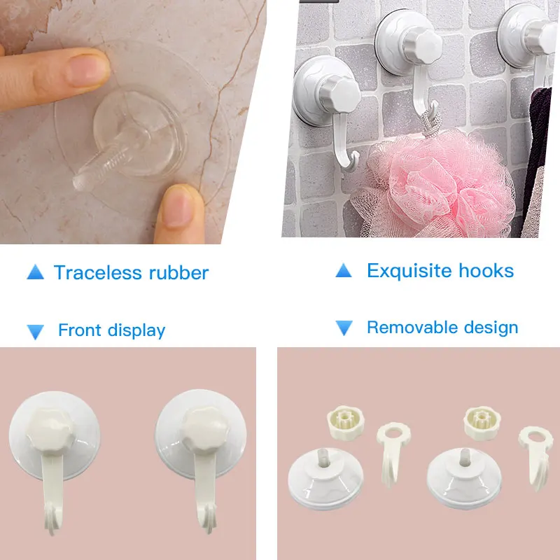 2 шт. пластиковые крючки на присоске для хранения полотенец|hanger hook|hook plasticsuction cup