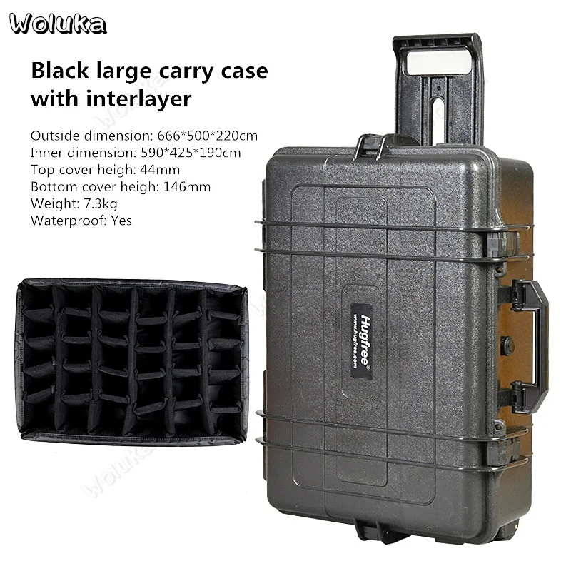 Black large case 1 Фотографический чехол светильник чехол/Фотографическая Тележка коробка/ящик для инструментов защитный светильник коробка CD50 T11 - Цвет: Black large case 1