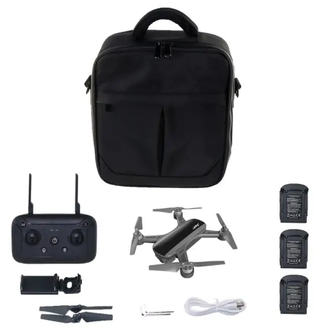 Дрон JJRC X9 Радиоуправляемый квадрокоптер WiFi 5G 1080P FPV gps оптическое позиционирование потока высота удерживайте нажатой для полета HD FPV дроны - Цвет: 3 Batteries and bag