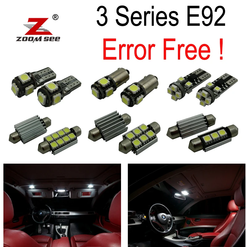 Комплект со светодиодным купольным освещением 19 шт. без ошибок для 3 серий E92 купе
