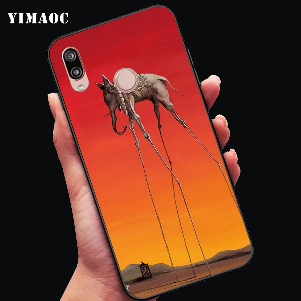 Salvador Dali Soft Case for Huawei P8 P9 Lite Mini P10 P20 P30 Plus Pro P Smart Z 2019 |
