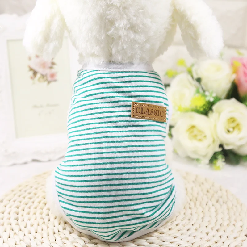 Имитация ремня собака жилет из хлопка Сезон весна-лето домашнее животное