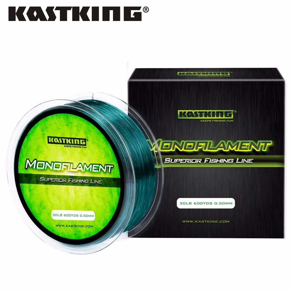 KastKing 550 м прочная нейлоновая леска 100% Японии Материал нехватки памяти 4 30LB нейлон