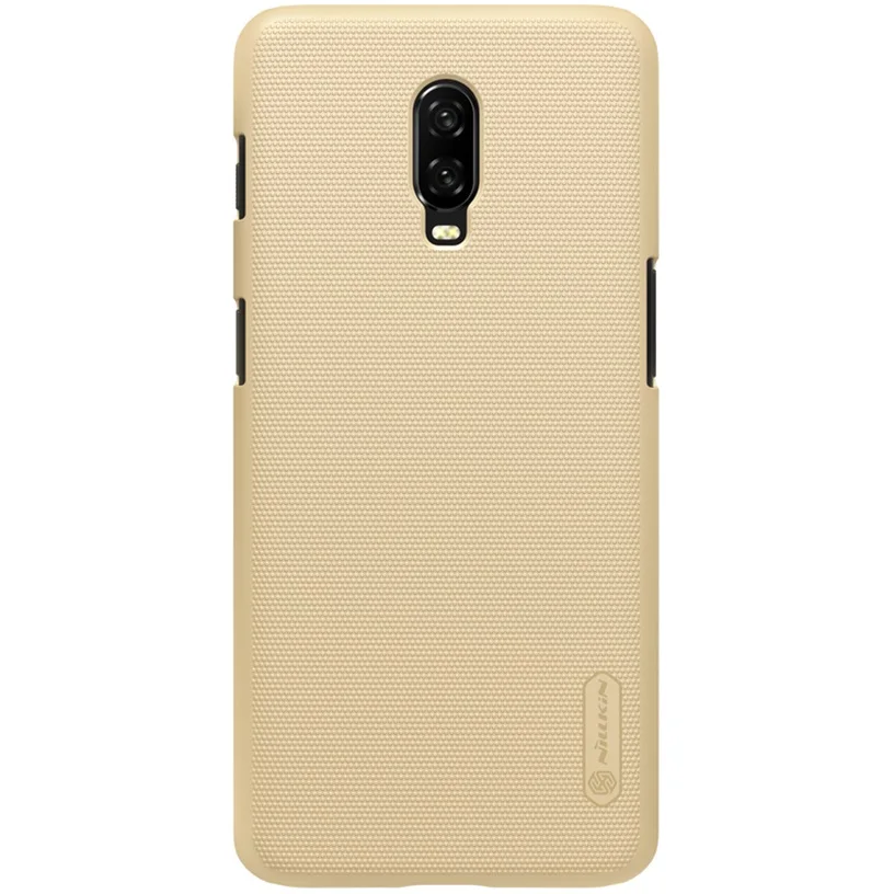 Oneplus 6Т крышка oneplus 6т чехол NILLKIN Супер задняя Матовая защитная поверхность PC задняя крышка тонкий чехол для one plus 6 т с подарком - Цвет: Gold