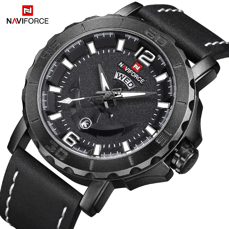 Часы наручные NAVIFORCE мужские креативные Роскошные спортивные модные