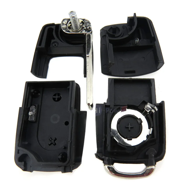 2 Buttons Flip Remote Key Shell fit for VOLKSWAGEN VW Golf Polo Passat SEAT SKODA Button (Fits: Volkswagen) | Автомобили и