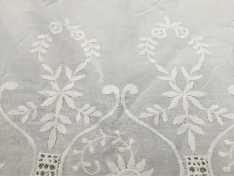 Бесплатная доставка 100% хлопок двухсторонняя Φ кружевная ткань с окошками