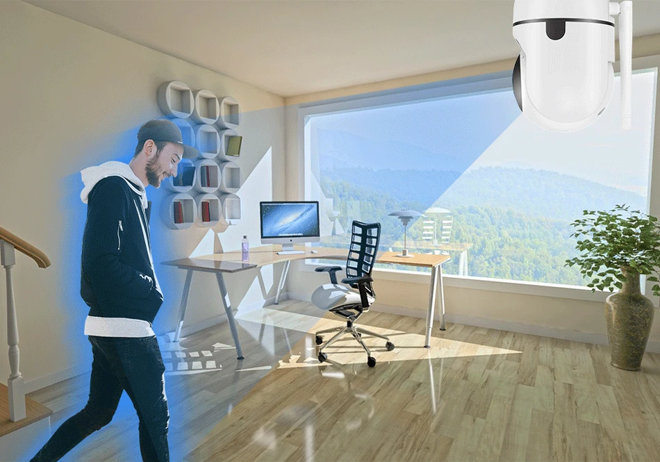 Techage 1080P 720 Беспроводной камера с функцией автоматического слежения 2 Way Аудио Звук IP Камера SD карты запись для защиты детей и домашних животных монитор наблюдения YCC365