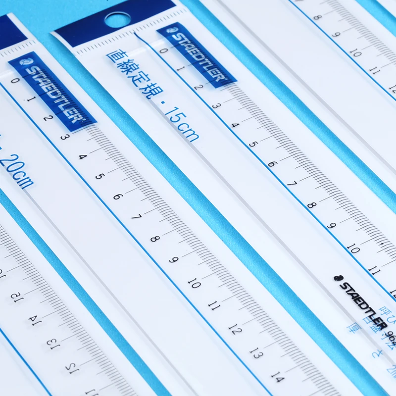 Staedtler Mars прямая Линейка 962 24 15/20/30 см точность смолы студент чертежная линейка Германия офисные и школьные принадлежности
