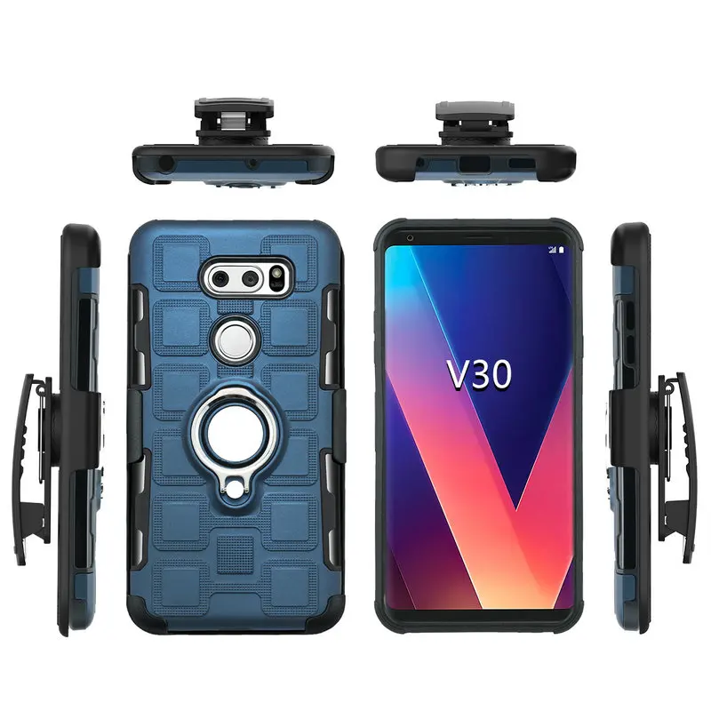 Зажим для ремня кобура 360 защита LG V30 чехол сверхпрочный металлический кольцевой