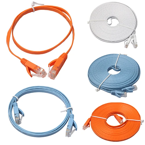 Новое поступление 0 5 15 м скорость CAT6 гигабитный Ethernet сетевой LAN кабель плоский
