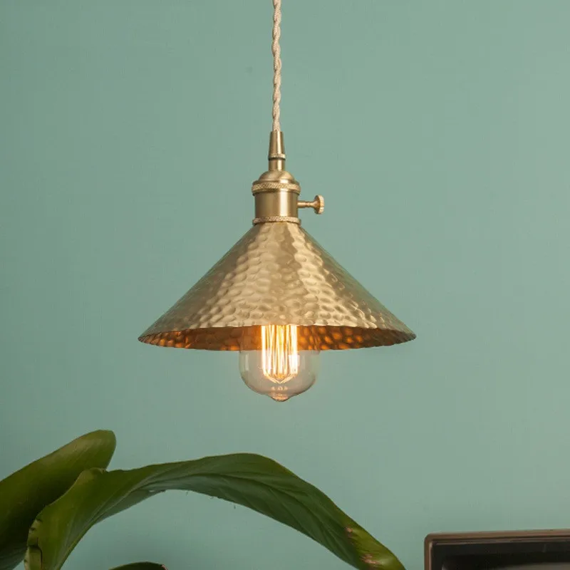 Ретро стиль лофт Чистая медь Droplight Эдисон винтажные светодиодные подвесные