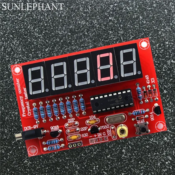 Умная электроника DIY Наборы RF 1 Гц-50 МГц кварцевый генератор счетчик частоты метр цифровой светодиодный метр тестер