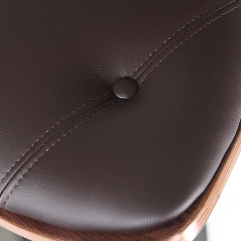 Грецкий орех Бентвуд регулируемая высота барный стул W/кнопка хохлатый черный