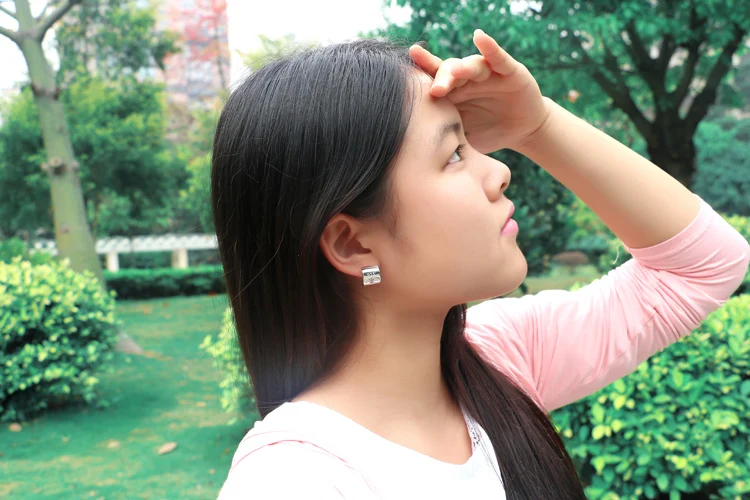 Модный стиль! Круглые Женские серьги нити из стерлингового серебра 925 пробы