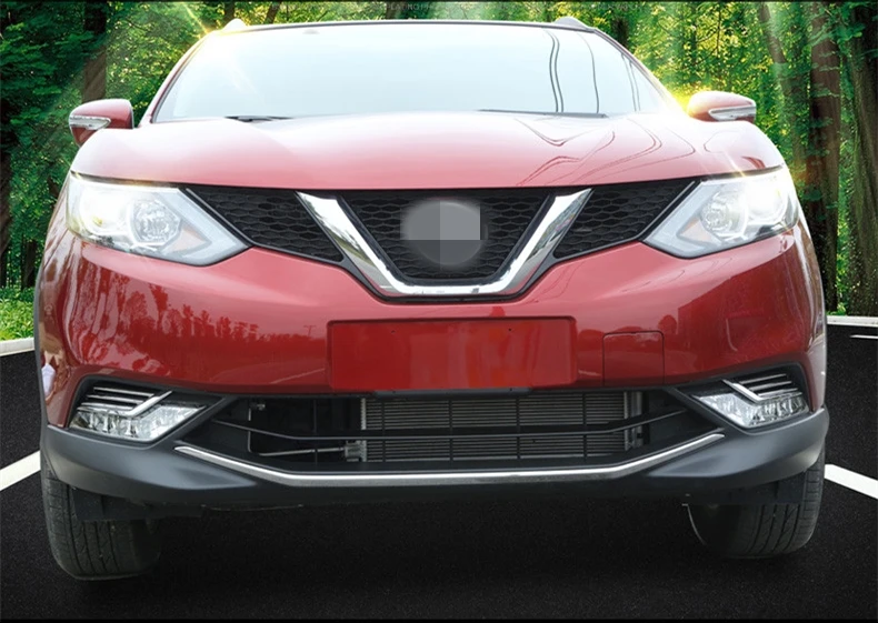 Для Nissan Qashqai Dualis J11 2014 2017 2 шт хром ABS передняя противотуманная фара рамка украшение