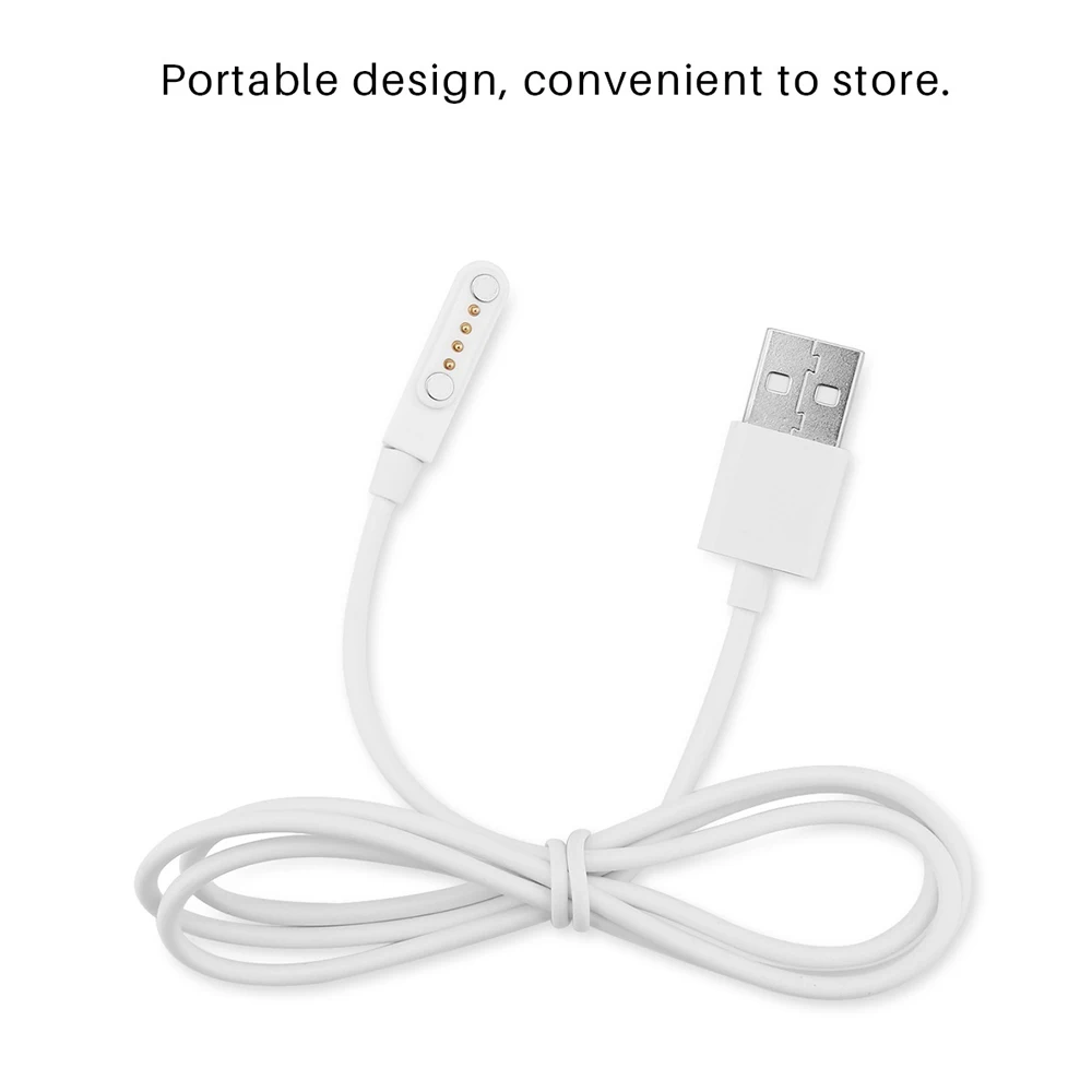 Магнитный зарядный кабель USB 4 Pin зарядное устройство для смарт-часов KW28 FS08 GV68 |