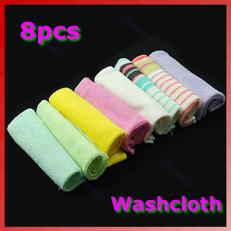 8 шт./комплект мягкие банные полотенца для новорожденных|towels washcloths|newborn bath towelchildren