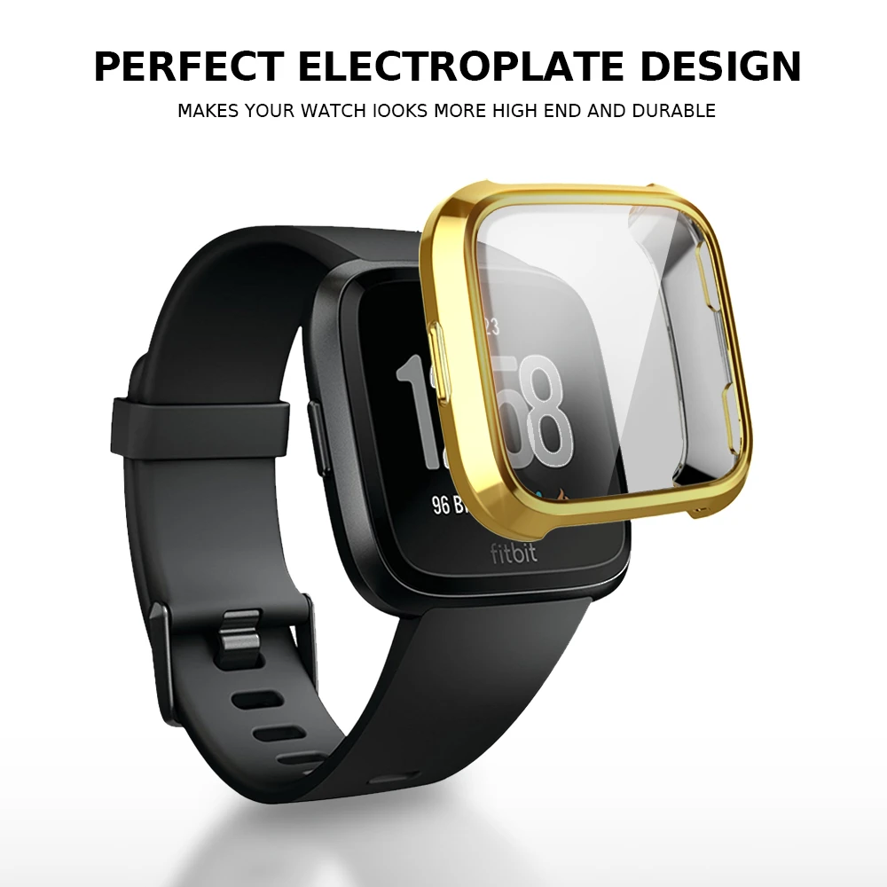 Ультратонкий защитный чехол из ТПУ с покрытием для Fit bit Versa силиконовый