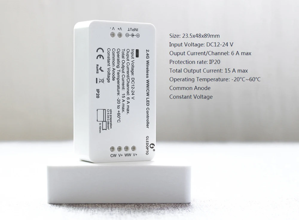 G светодиодный OPTO ZIGBEE мост светодиодный контроллер ww/cw лента с диммером контроллер DC12/24 V zll Стандартный светодиодный
