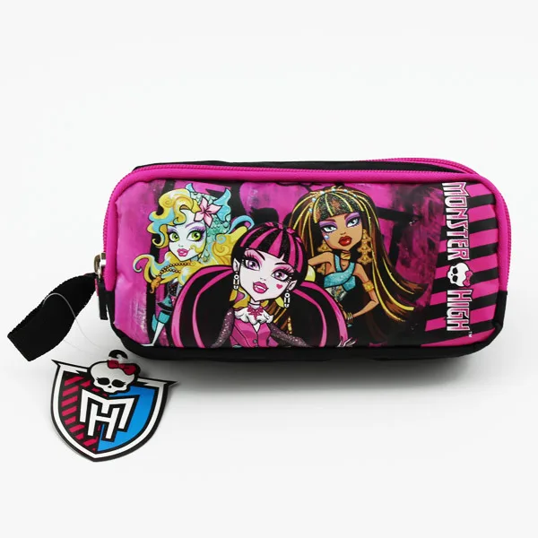 Monster High оригинальные Карандаш Чехол Сумка Школьные Рюкзаки Большая емкость Карандаш Чехол подарок на год
