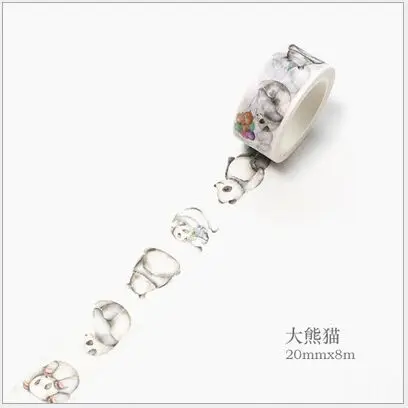 lovey panda Сладкий Пончик бутылки желаний теплица шар кактус украшение в виде камеры васи лента DIY наклейки для дневника лента для заклепок фотоальбома escolar - Цвет: lovey panda