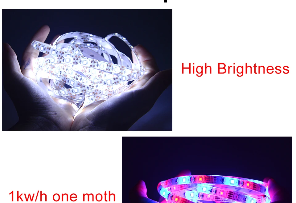 USB 2835 RGB светодиодный светильник 0,5 м 1 м 2 м 3 м 4 м 5 м 60 светодиодный s/метр водонепроницаемый диодный ленточный светильник с 24 клавишами RGB светодиодный пульт дистанционного управления