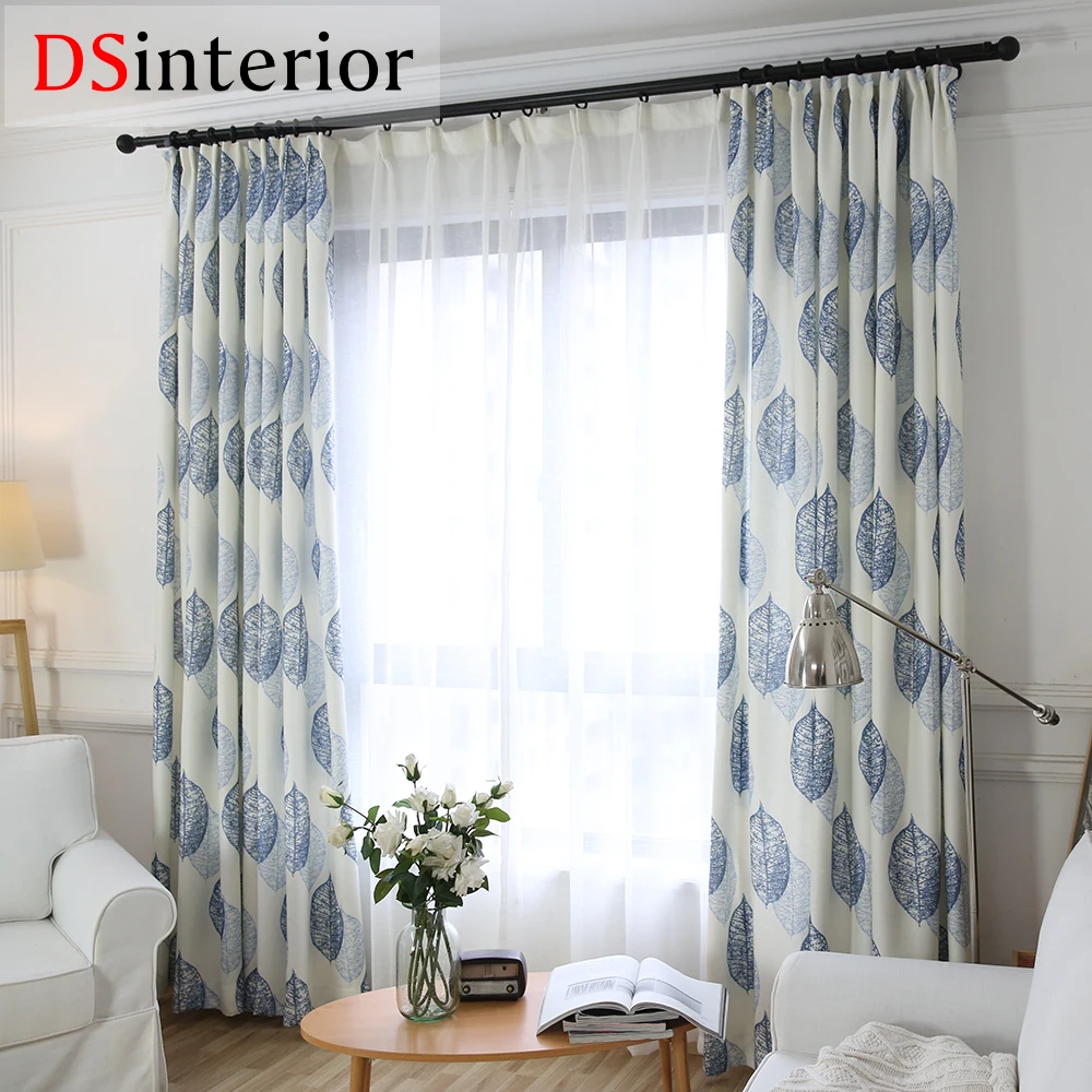 Dsinterior современный дизайн из хлопка и льна штора для окна гостиной или