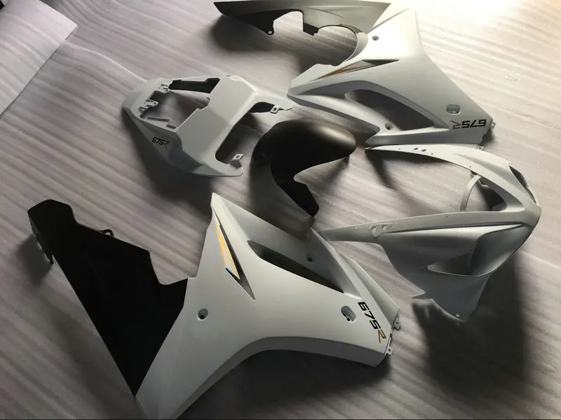 Набор обтекателей для литья под давлением Triumph Daytona675 06 07 08 daytona 675 2006 2007 2008 ABS белый