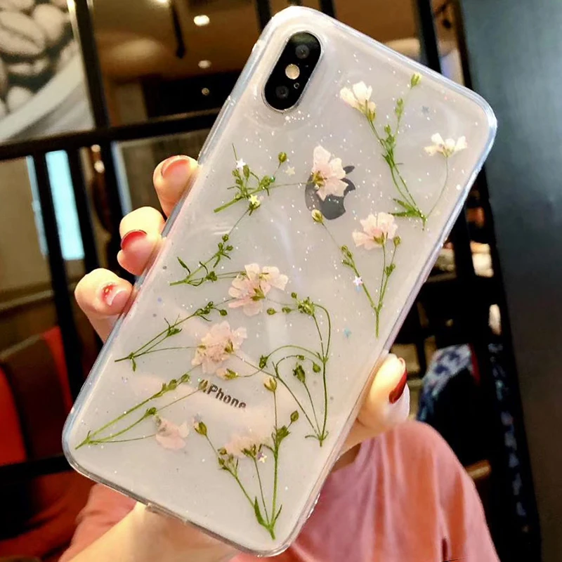Прозрачные чехлы для телефонов IPhone 12 Mini 11 Pro Max модный настоящий чехол с