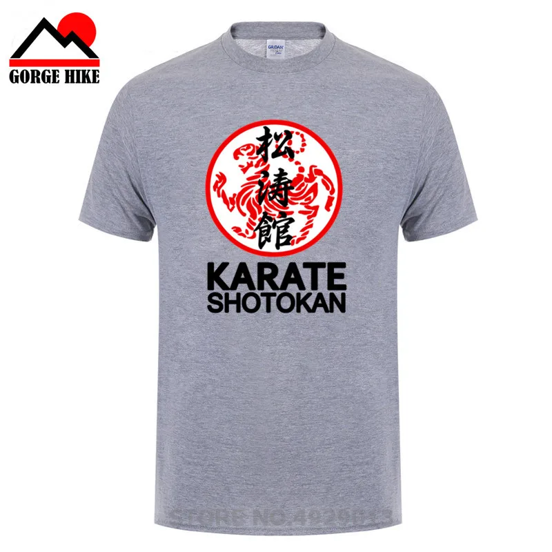 Футболка мужская хлопковая топ с японским символом тигра Shotokan Karate Bujinkan Dojo Pro